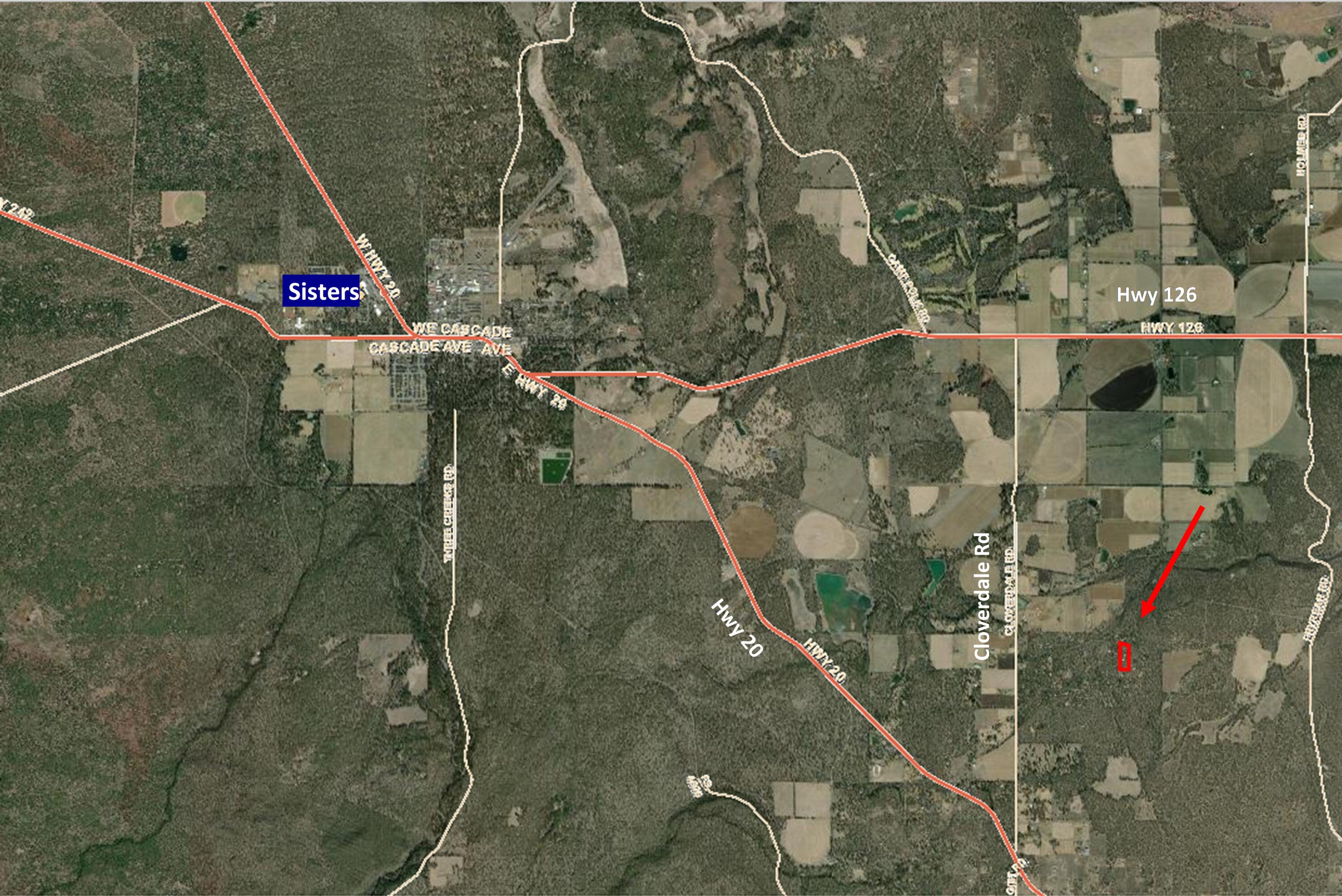 17493 Forked Horn Road Sisters, OR 97759 - Photo 38 of 40 Aerial_zoomed out