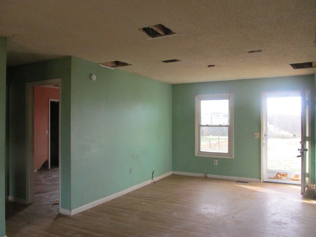 868 Barnette Road Minor Hill, TN 38473 - Photo 2 of 9 an empty room with wooden floor and windows