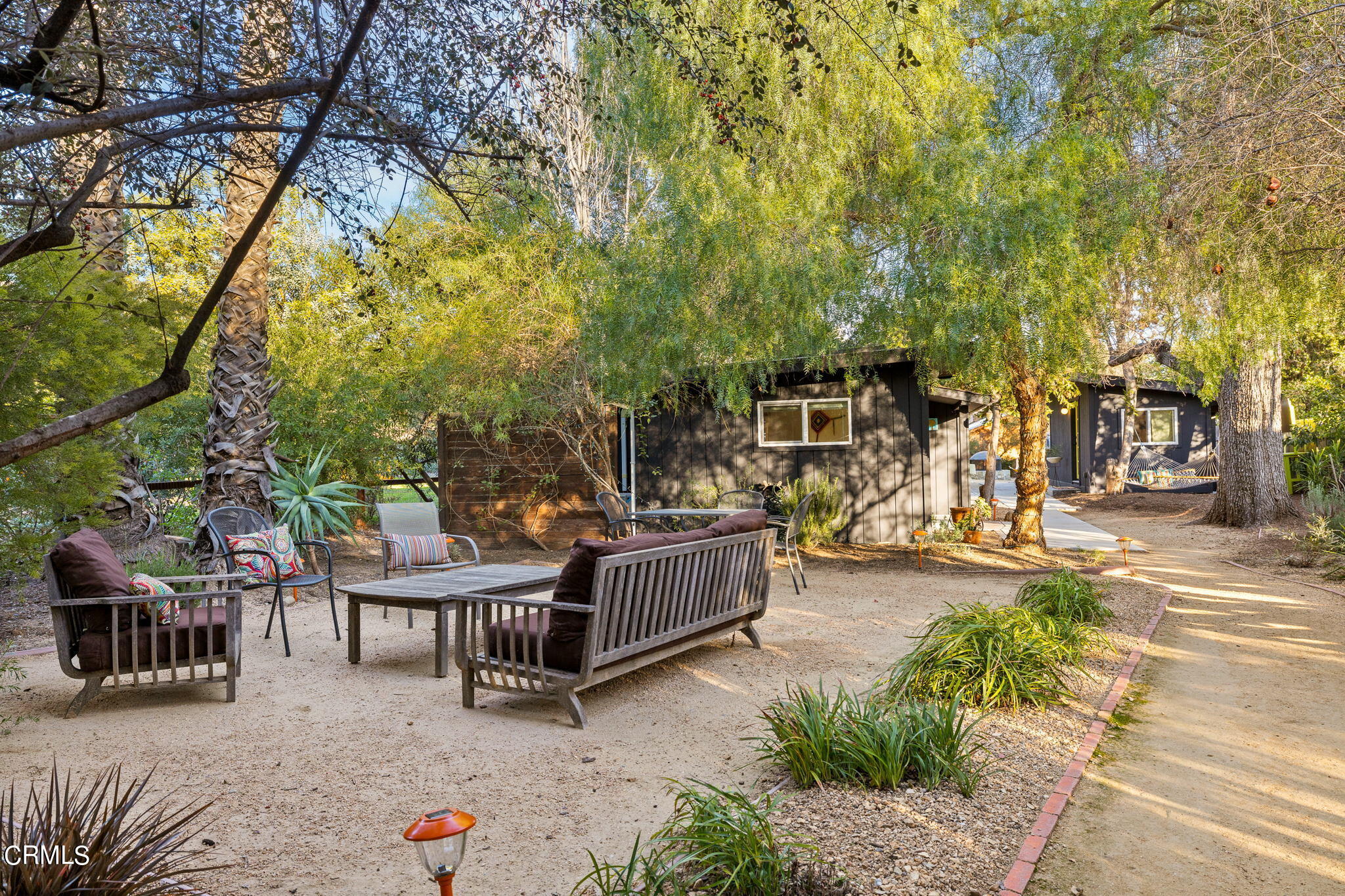 332 North Rice Road Ojai, CA 93023 - Photo 27 of 50 a view of backyard with deck and seating area