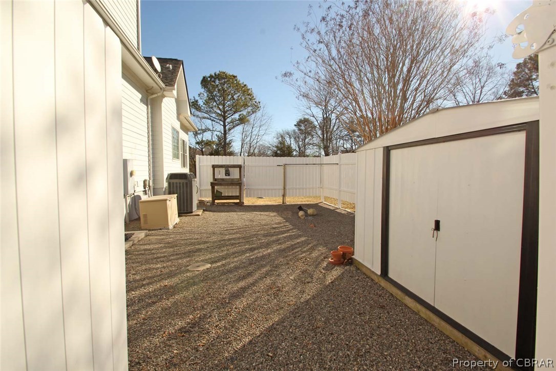 258 Old Point Road White Stone, VA 22578 - Photo 47 of 50 Fenced in Area off Garage is perfect for Extra Storage