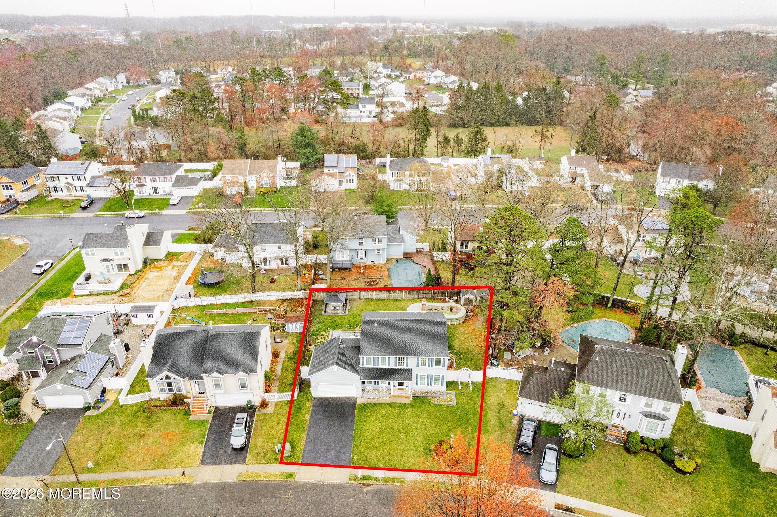 7 Metedeconk Road Howell, NJ 07731 - Photo 43 of 44 an aerial view of residential houses with outdoor space