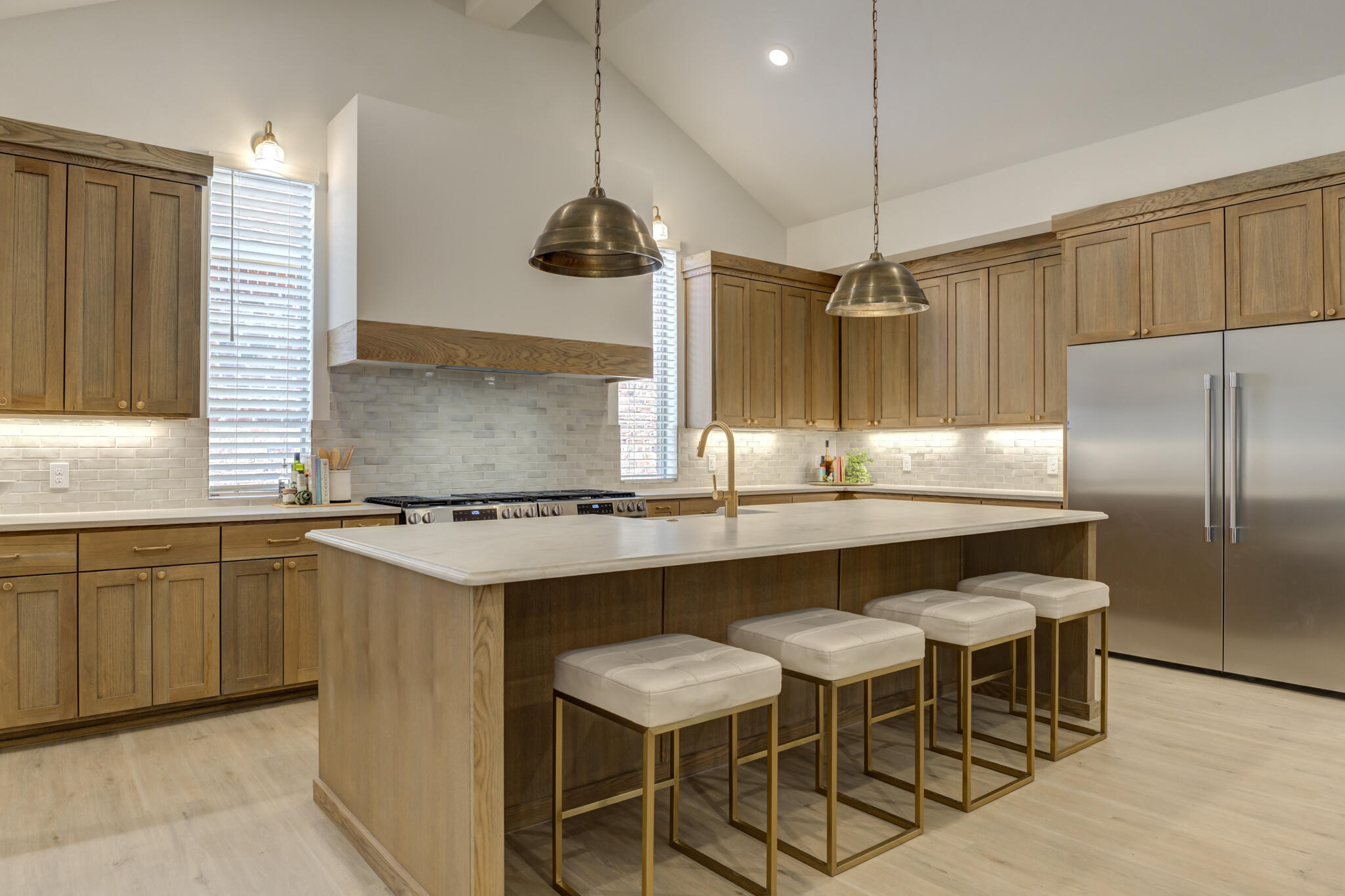 3809 126th Street Lubbock, TX 79423 - Photo 17 of 58 a kitchen with a counter space a sink appliances and cabinets