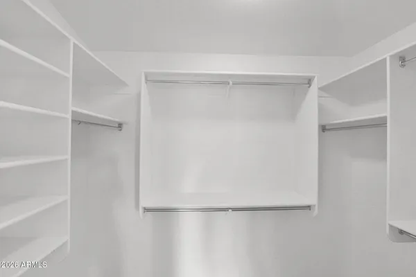 a close view of closet