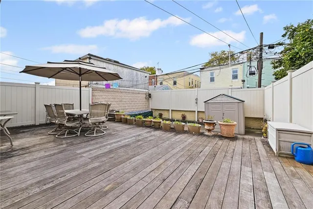 a view of a terrace with chairs