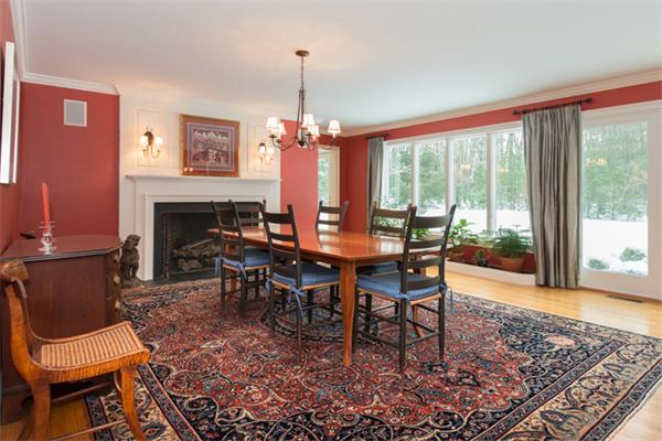 123 High Ridge Road Boxford, MA 01921 - Photo 8 of 29 a view of a dining room with furniture window and wooden floor