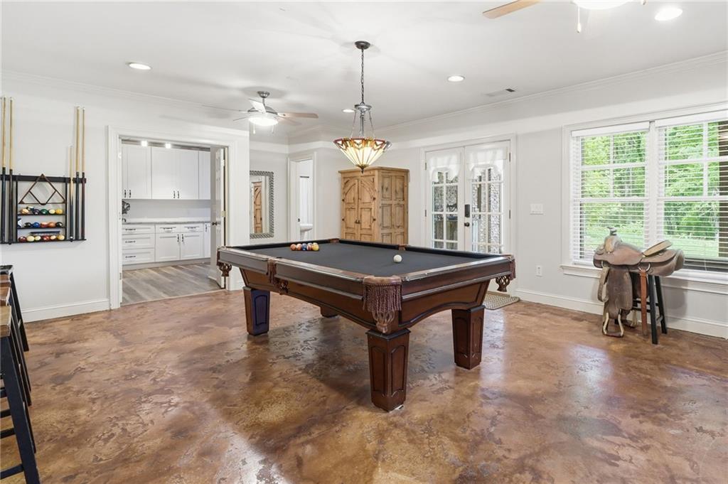 3535 Dr Bramblett Road Cumming, GA 30028 - Photo 57 of 91 a room with furniture pool table and windows