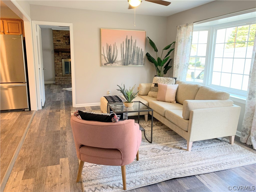12518 South Chester Road Chester, VA 23831 - Photo 6 of 27 a living room with furniture and wooden floor