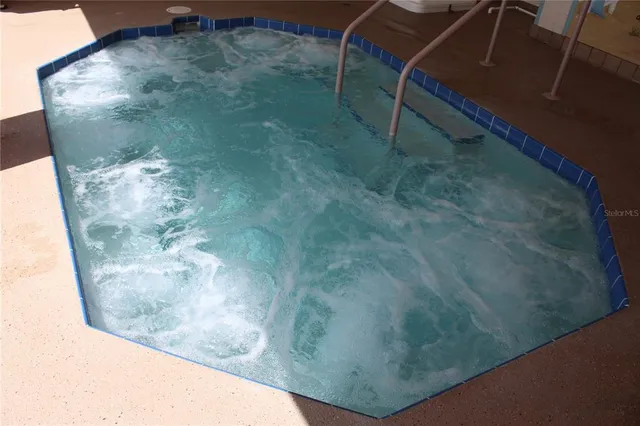 a view of a glass door