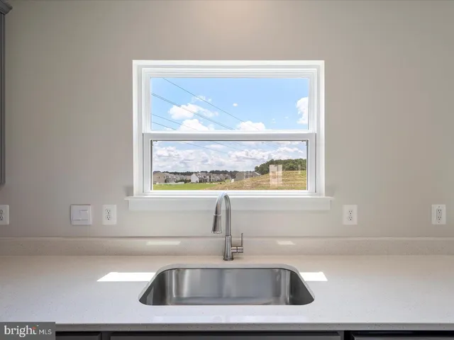 a close view of sink and tap