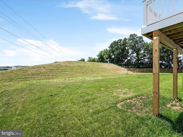 a view of a yard with an outdoor space