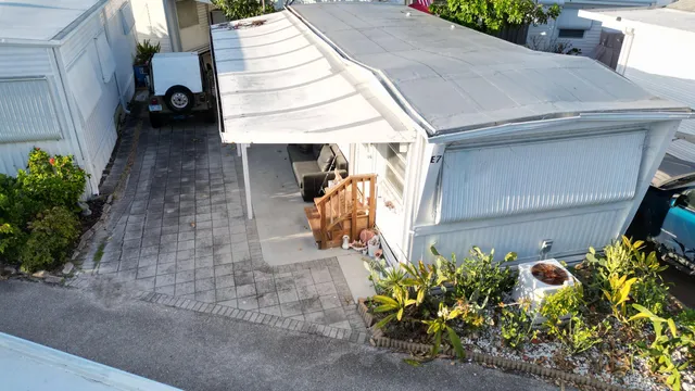 a view of a house with a street