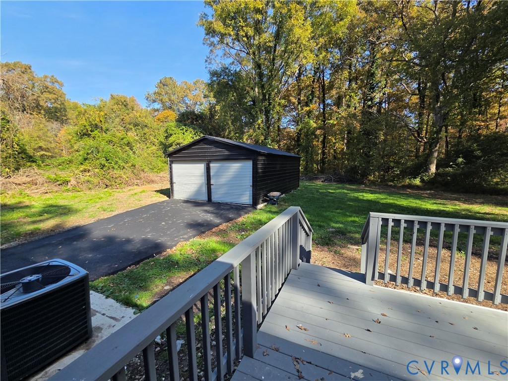 2420 Yarnell Road Henrico, VA 23231 - Photo 24 of 25 a view of a deck and yard with green space