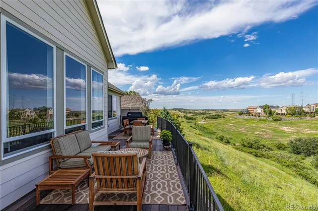 a view of an outdoor sitting space