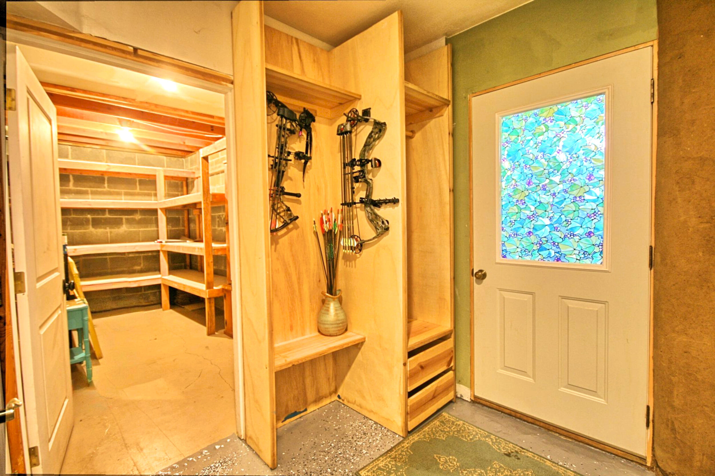 8150 Upper Applegate Road Jacksonville, OR 97530 - Photo 47 of 122 a bathroom with a window and a glass door