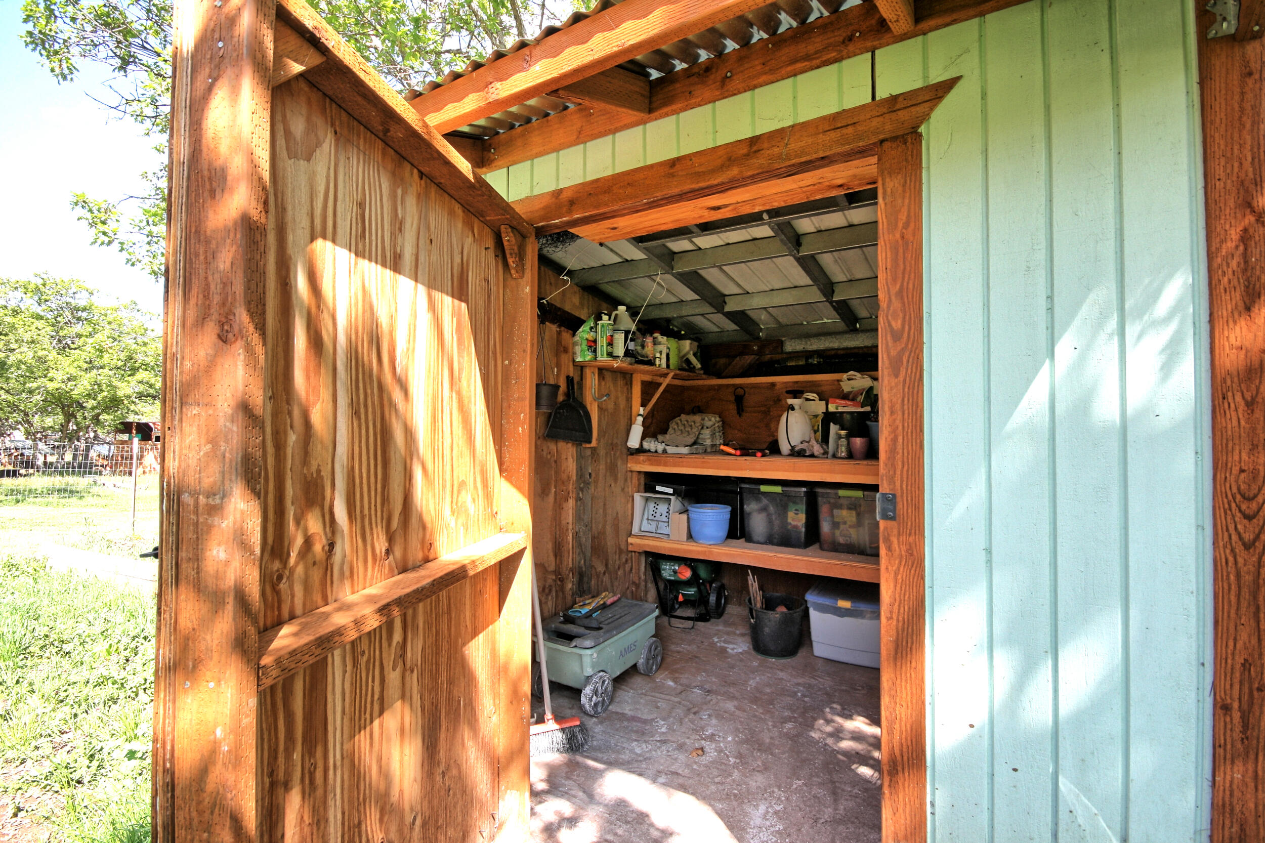 8150 Upper Applegate Road Jacksonville, OR 97530 - Photo 71 of 122 garden shed interior