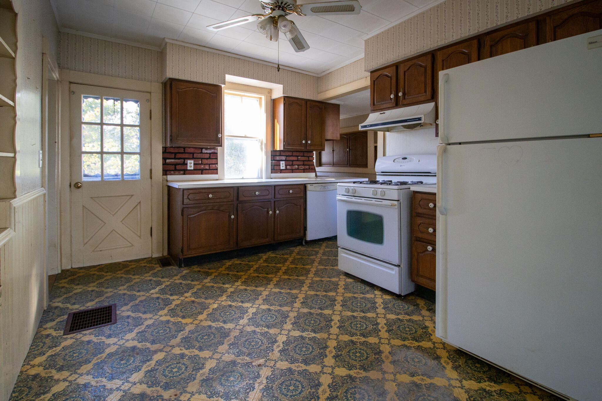 66 Main Street Cornish, ME 04020 - Photo 24 of 49 Kitchen with Door to Back Deck