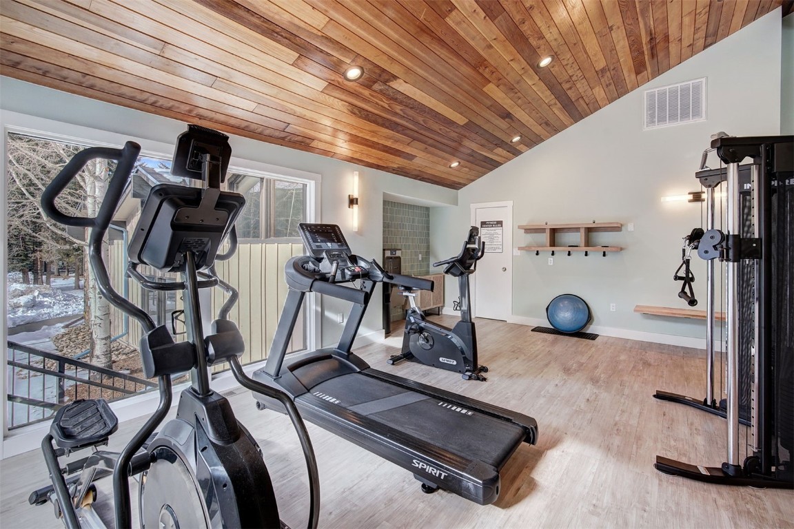 120 La Bonte Street, Unit 202 Dillon, CO 80435 - Photo 21 of 29 a view of a room with gym equipment