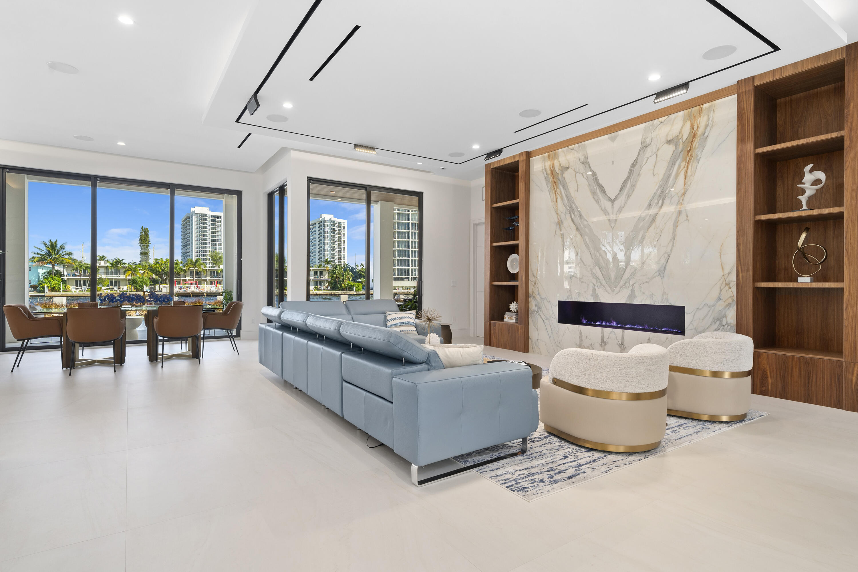 2880 Northeast 9th Street Pompano Beach, FL 33062 - Photo 24 of 61 a living room with furniture and a large window
