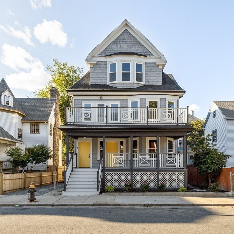 a front view of a house
