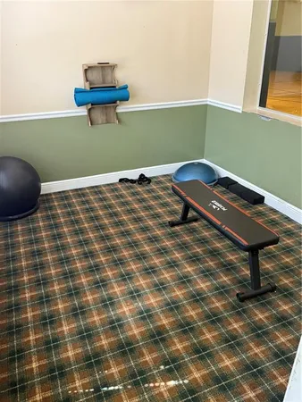 a room with pool table