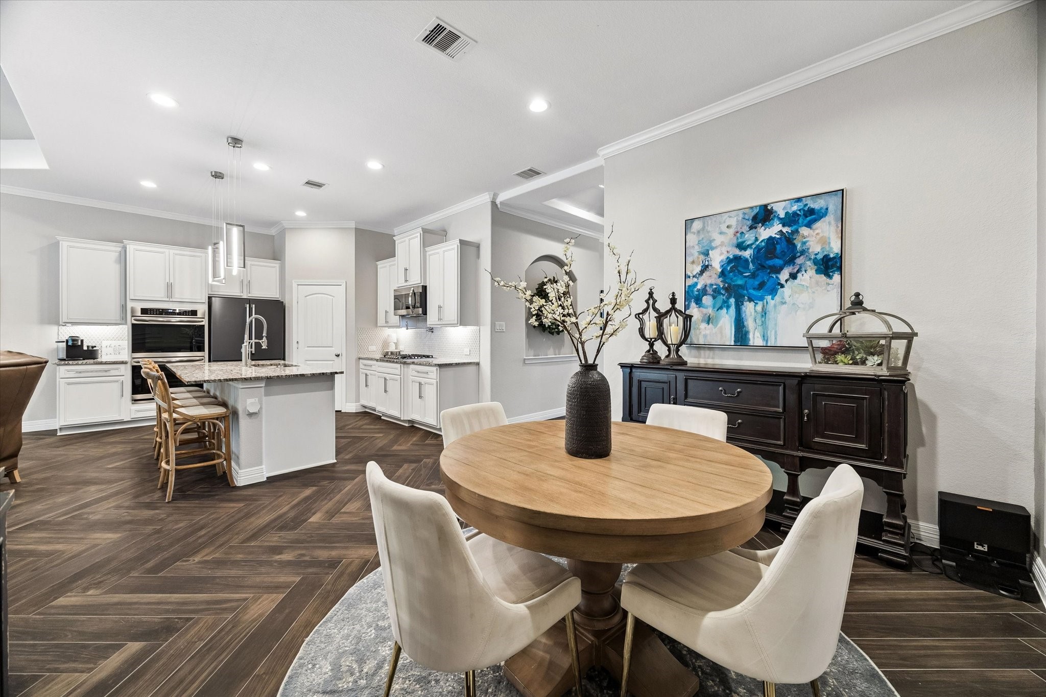 5935 Dovershire Knoll Court Spring, TX 77389 - Photo 12 of 34 a view of a dining room with furniture
