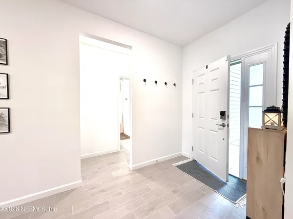 a view of a bathroom with a shower