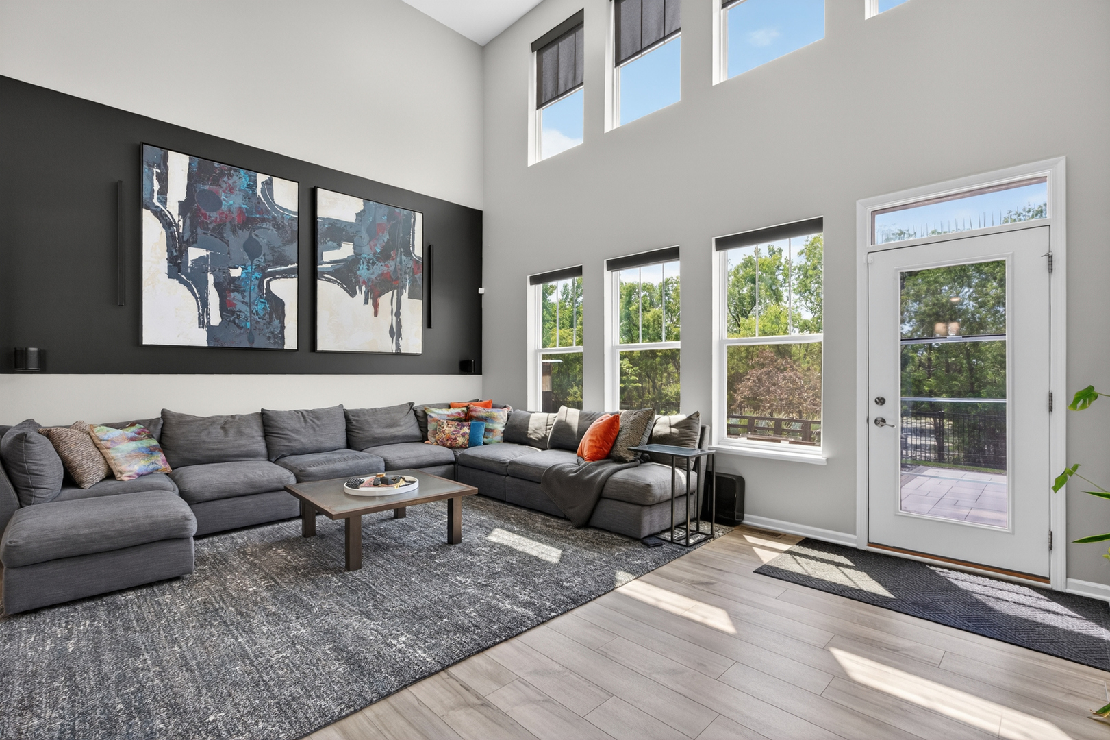 16230 Lake View Road Plainfield, IL 60586 - Photo 26 of 62 a living room with furniture and a large window