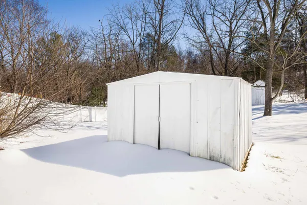 a backyard of a house