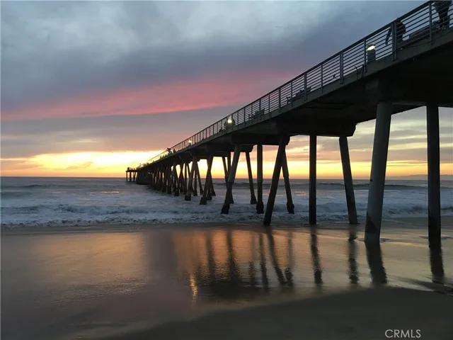 a view of swimming pool with seating space