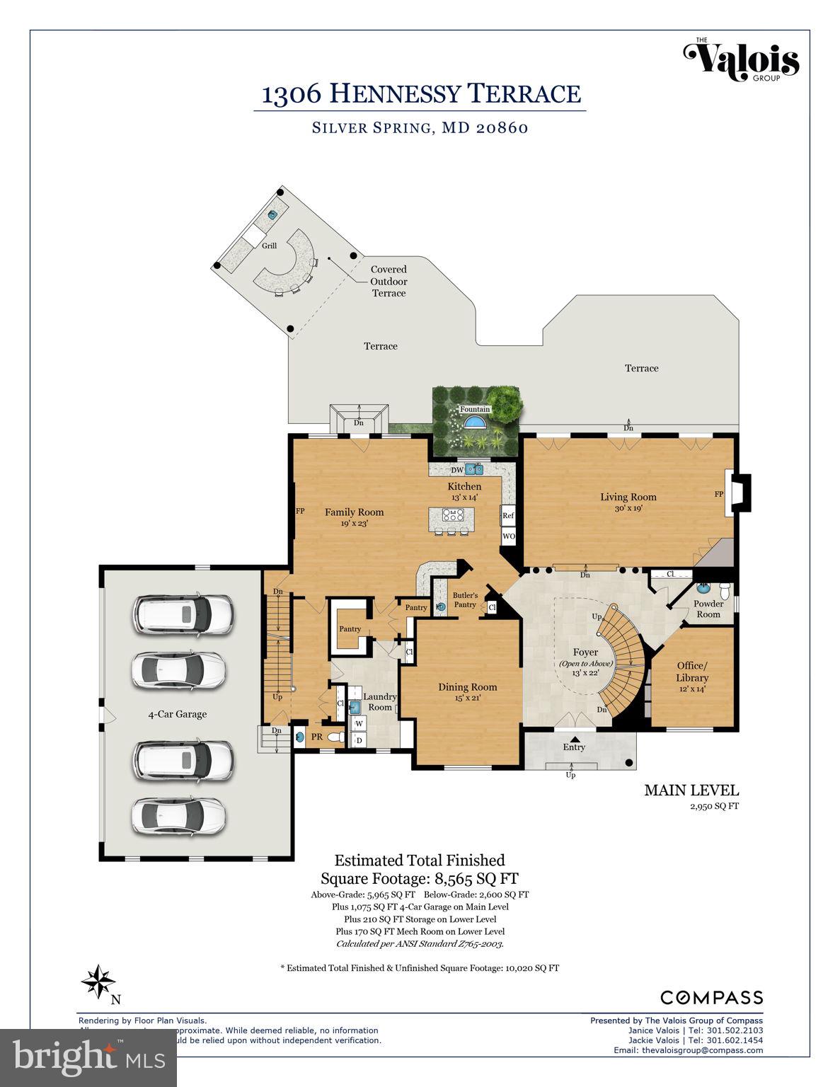 1306 Hennessy Terrace Silver Spring, MD 20906 - Photo 73 of 74 Floor Plan on Main Level
