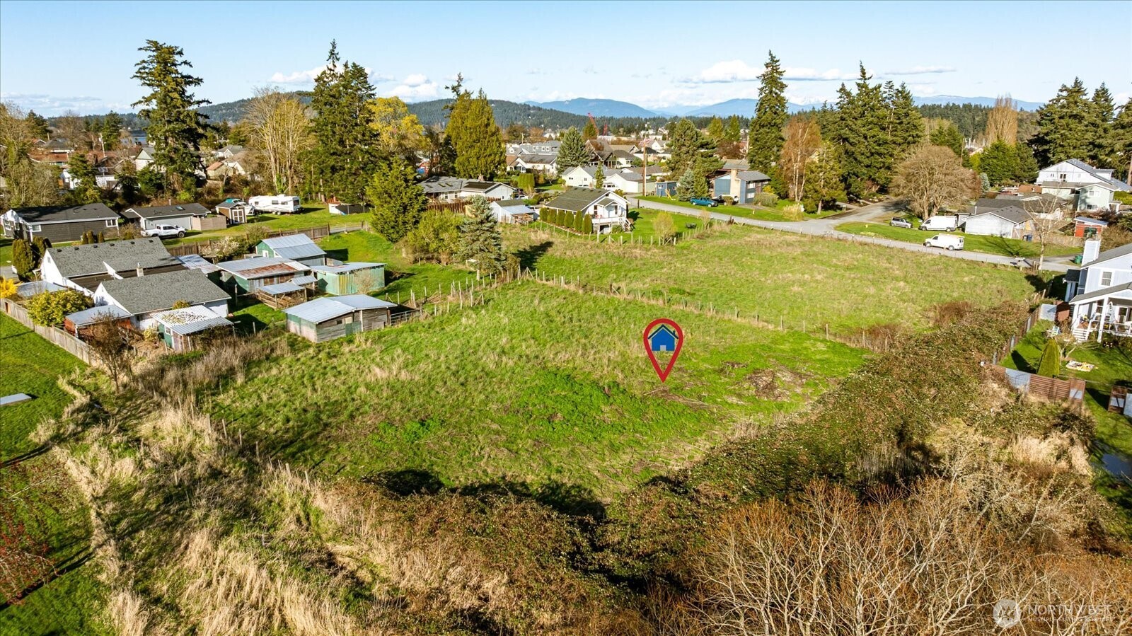 0 I Avenue Anacortes, WA 98221 - Photo 14 of 19 an aerial view of residential houses with outdoor space