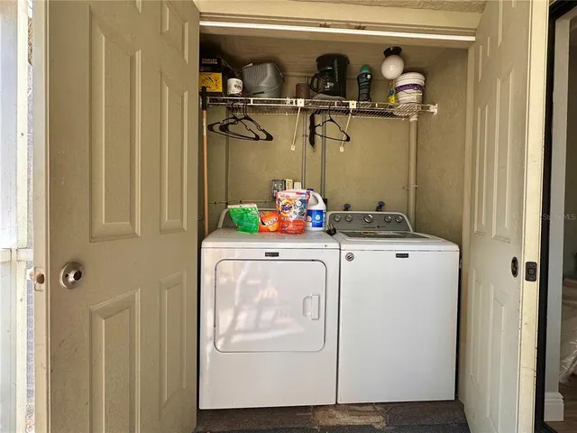 a room with storage and utility