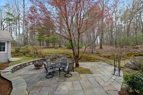 a view of outdoor space with seating area