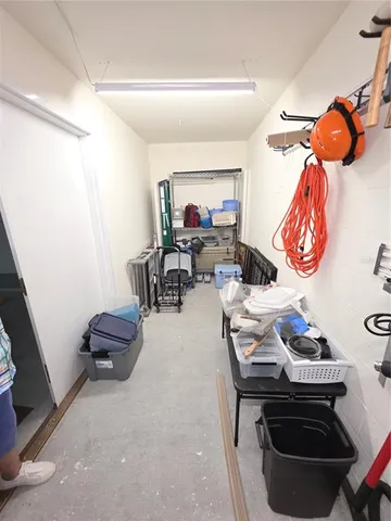 a view of a storage & utility room