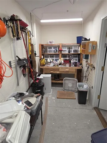 a wooden bench sitting in the middle of a park