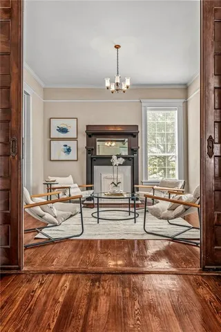 a kitchen with stainless steel appliances a refrigerator stove microwave and cabinets