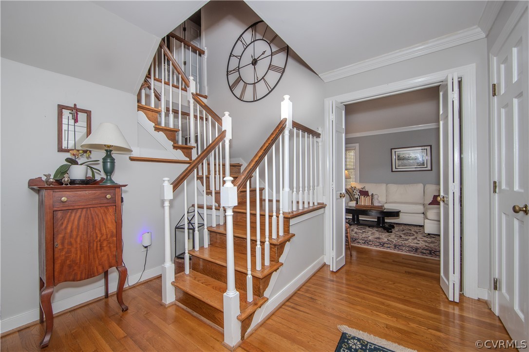 13717 Winterberry Ridge Midlothian, VA 23112 - Photo 17 of 29 a view of entryway with wooden floor