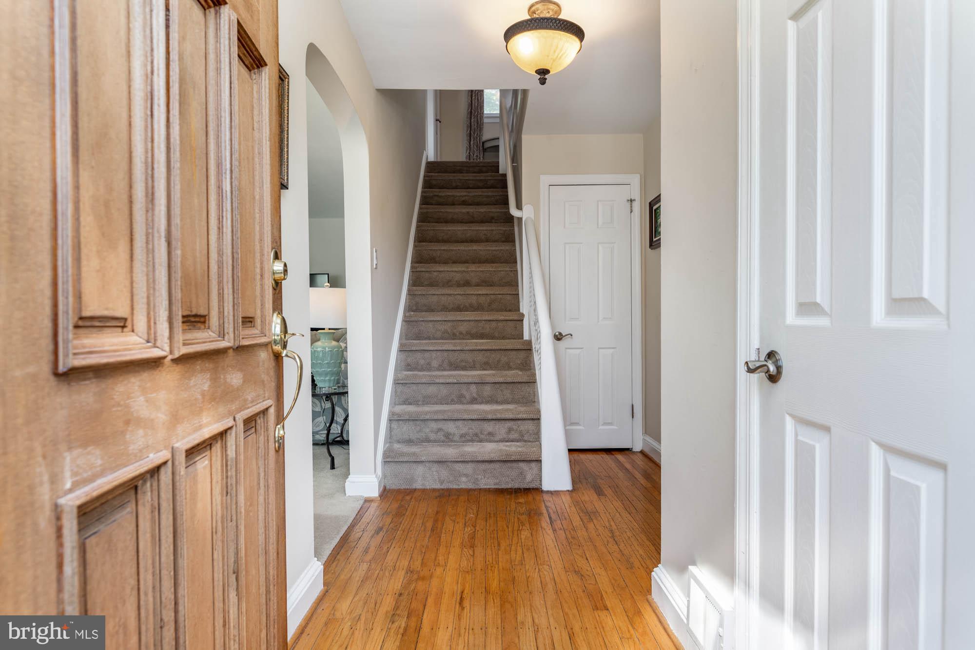 1614 Lawrence Road Havertown, PA 19083 - Photo 6 of 35 Entrance foyer with half bath and coat closet