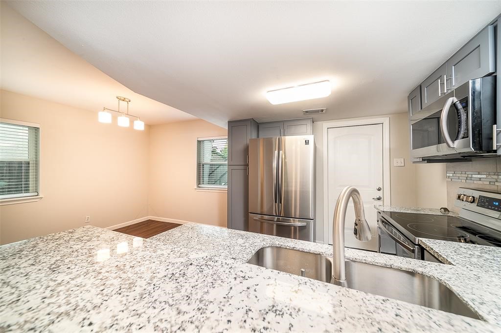 2614 Cleburne Street Houston, TX 77004 - Photo 6 of 22 view of kitchen and dining (unit 1)