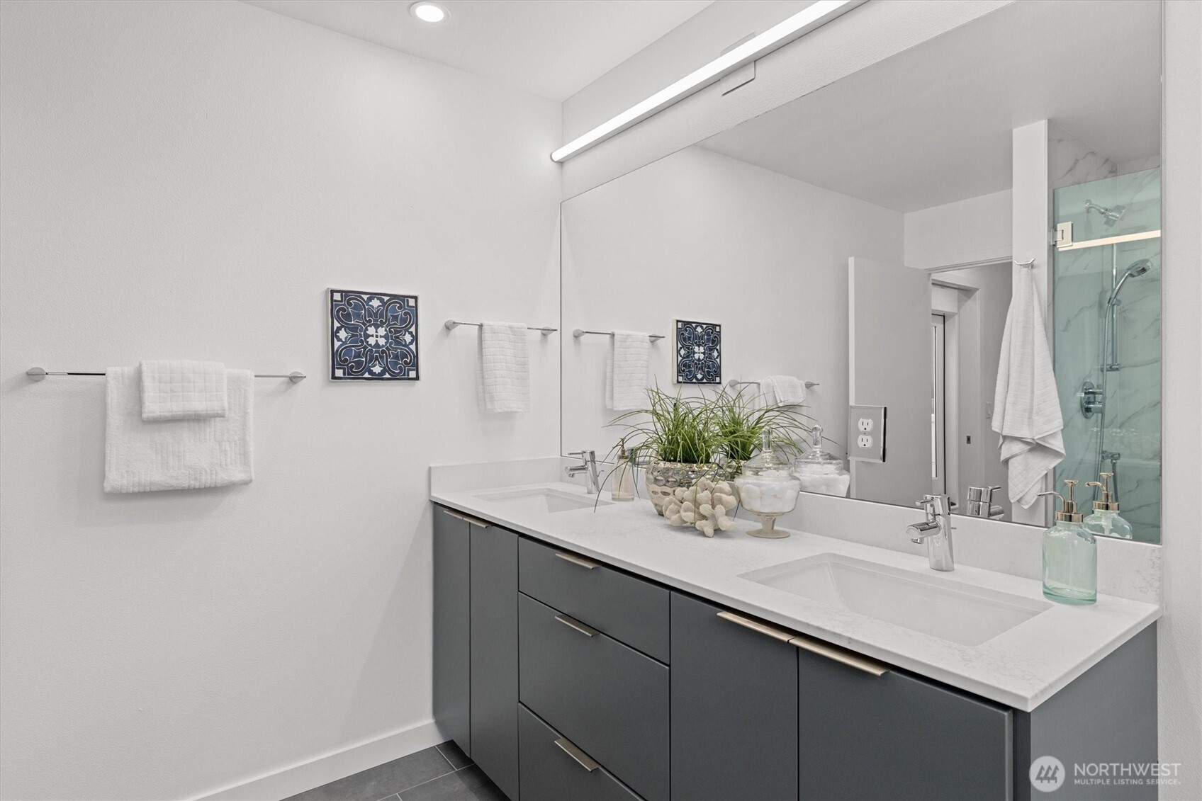 2009 South Norman Street, Unit B Seattle, WA 98144 - Photo 14 of 27 a bathroom with a sink and a mirror