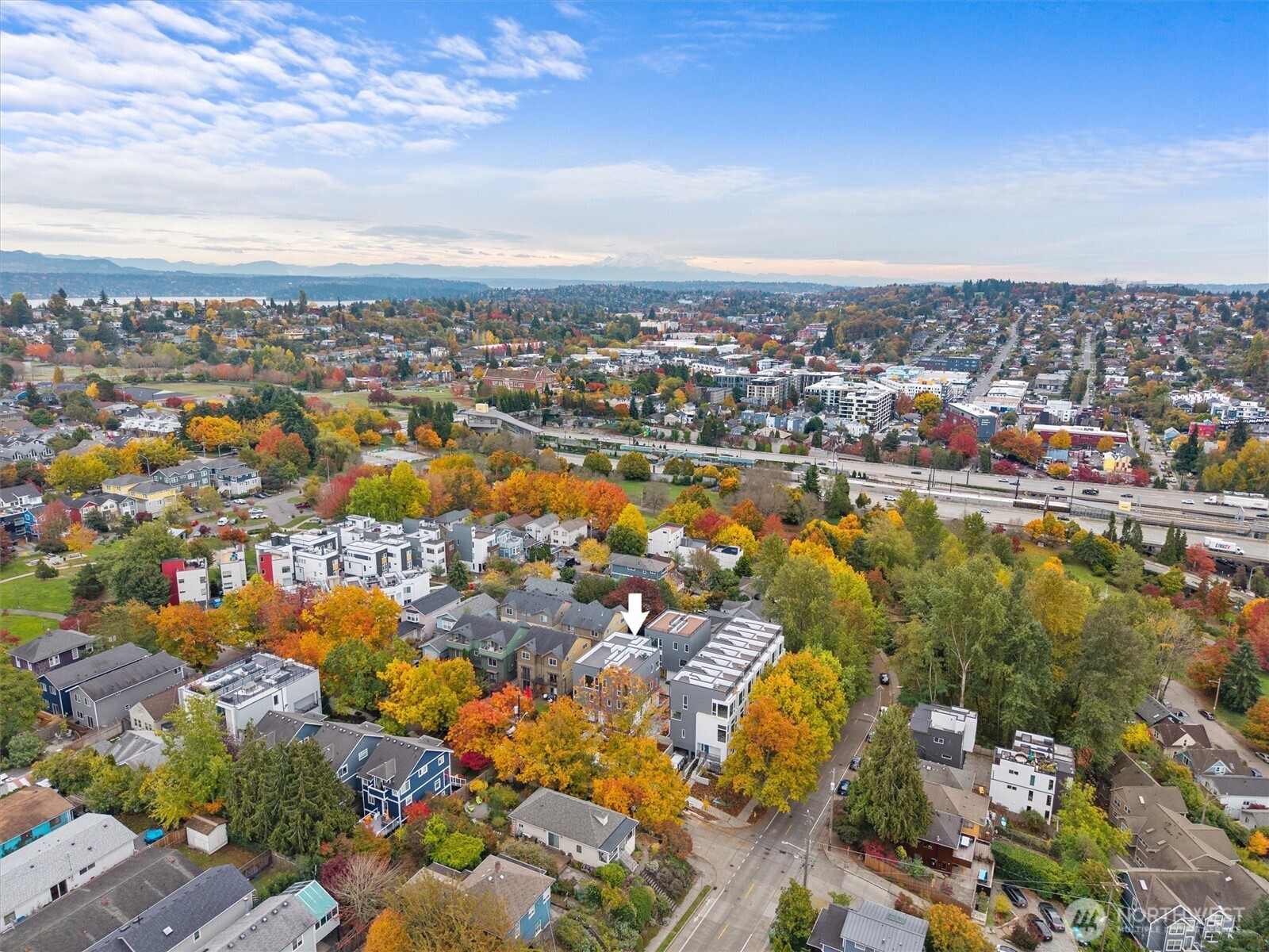 2009 South Norman Street, Unit B Seattle, WA 98144 - Photo 25 of 27 an aerial view of residential houses with outdoor space