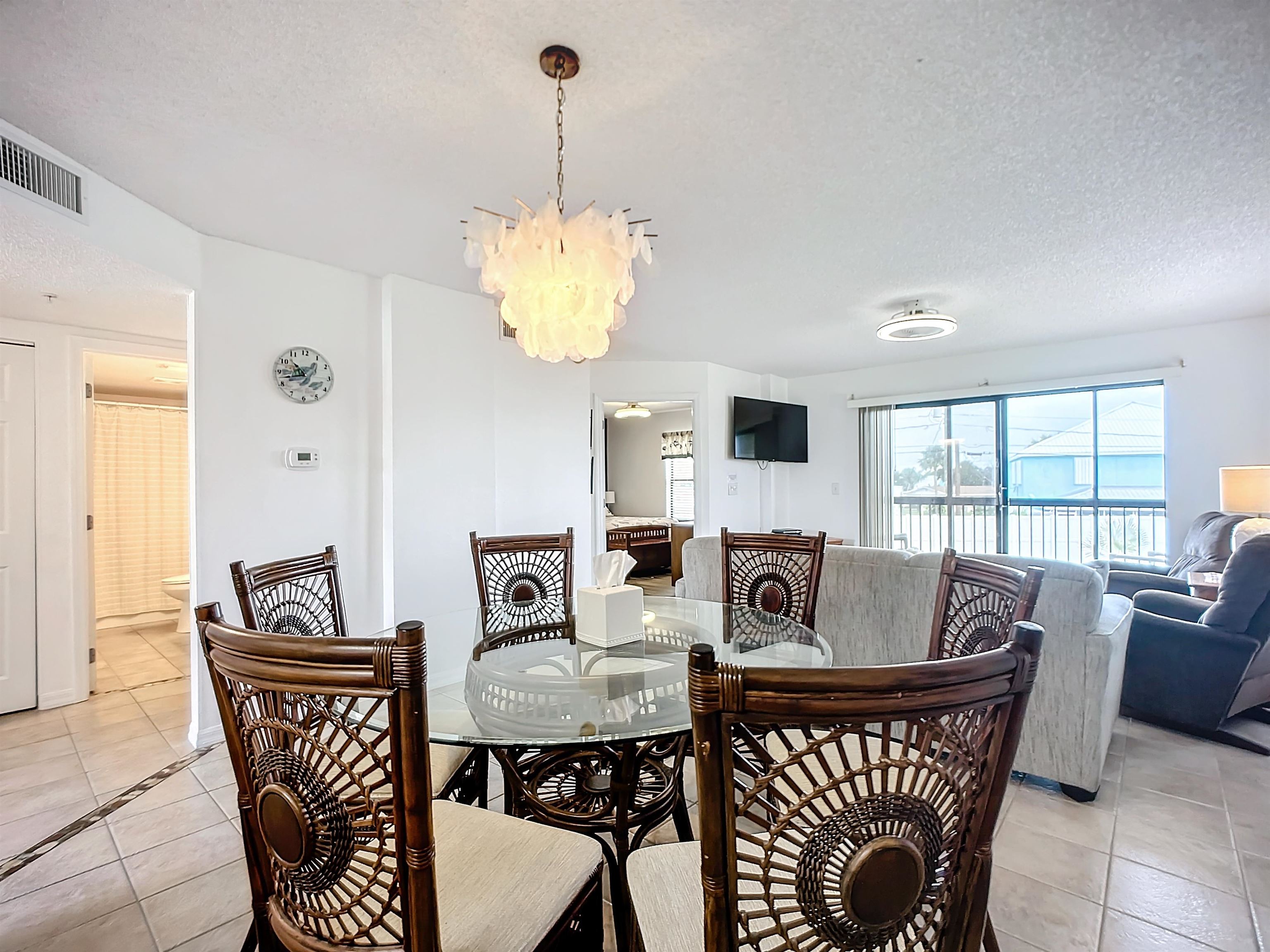 4250 A1a South Unit L-26 (elevator Bldg) St. Augustine, FL 32080 - Photo 12 of 38 a view of a dining room with furniture window and outside view