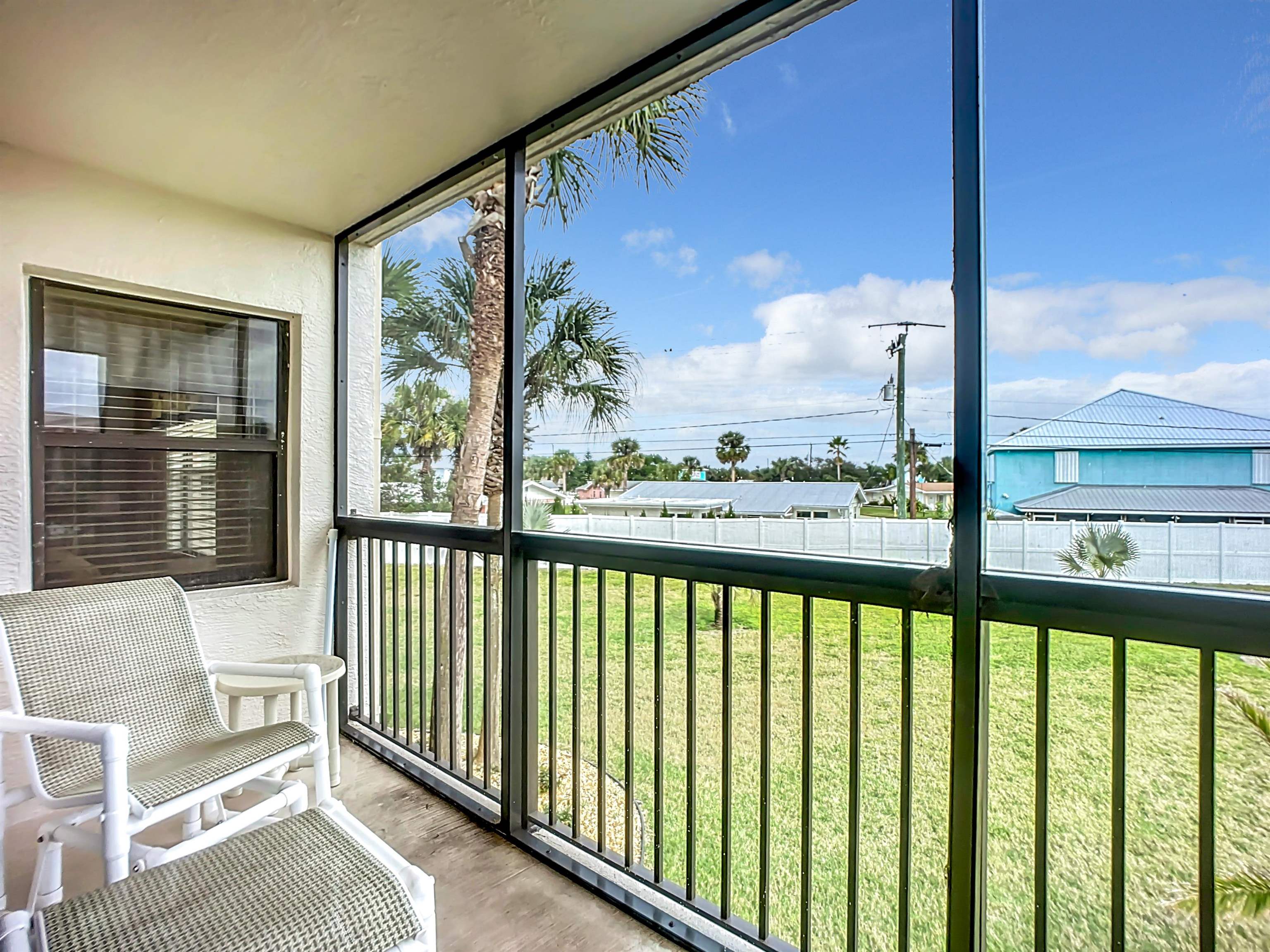 4250 A1a South Unit L-26 (elevator Bldg) St. Augustine, FL 32080 - Photo 25 of 38 a view of a balcony with furniture