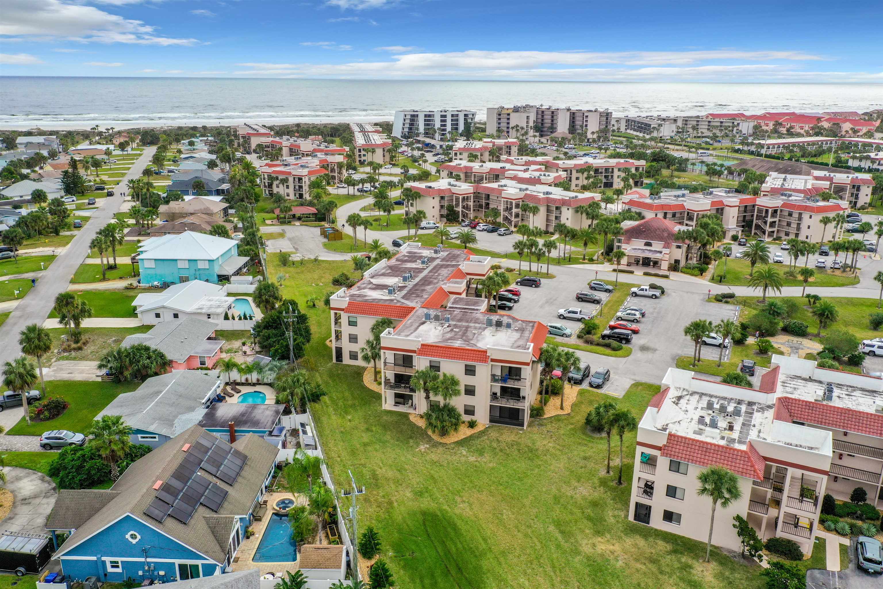 4250 A1a South Unit L-26 (elevator Bldg) St. Augustine, FL 32080 - Photo 32 of 38 an aerial view of residential houses with outdoor space