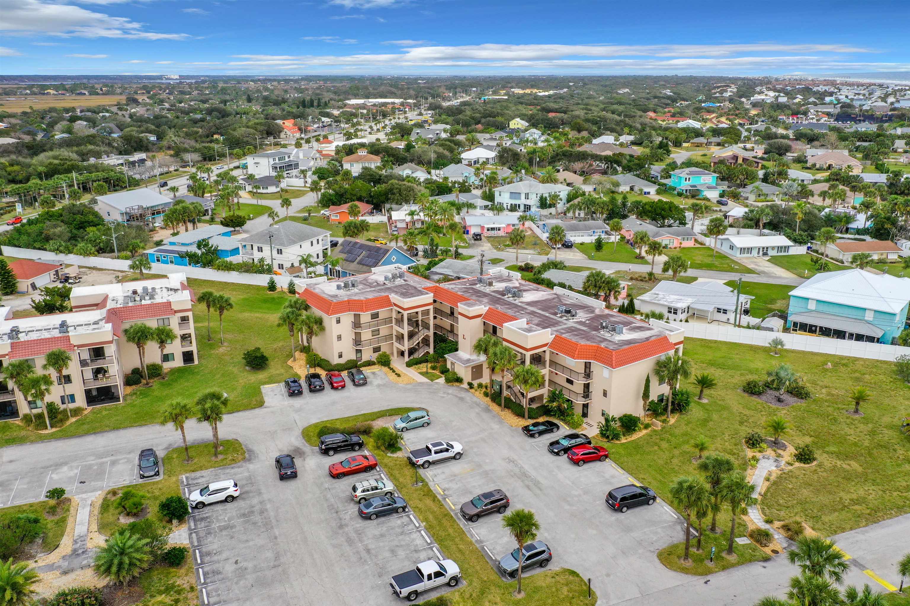 4250 A1a South Unit L-26 (elevator Bldg) St. Augustine, FL 32080 - Photo 35 of 38 an aerial view of residential houses with outdoor space