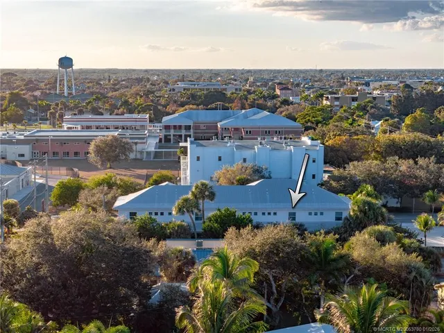 an outdoor space with seating space