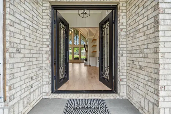 a view of a entryway door of the house