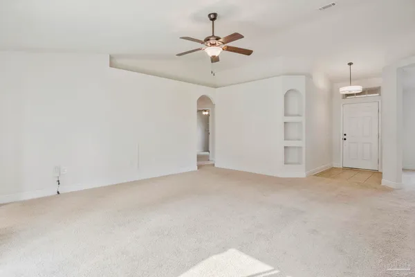 a view of an empty room