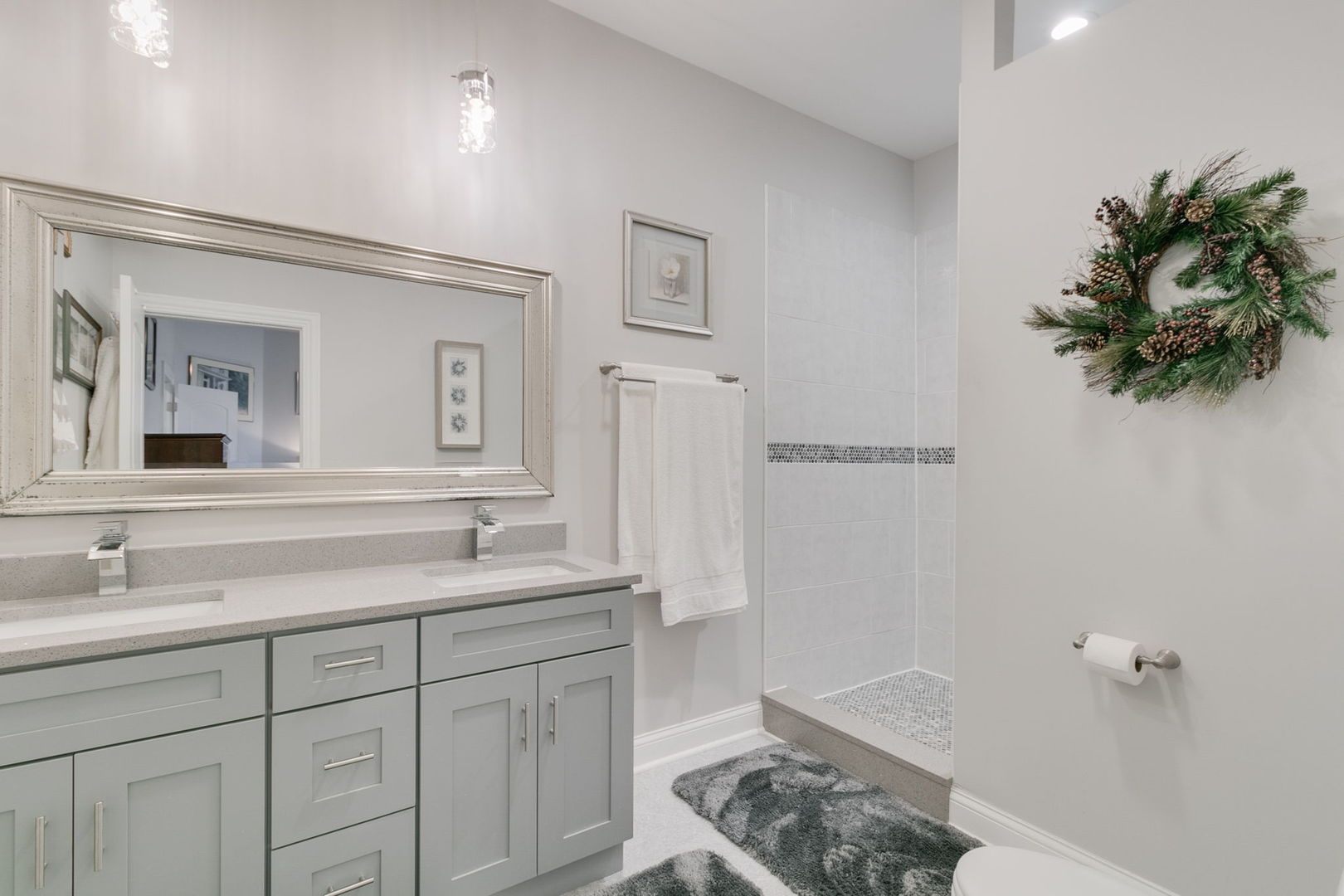 3239 Wesley Avenue Berwyn, IL 60402 - Photo 16 of 29 a bathroom with a sink and a mirror