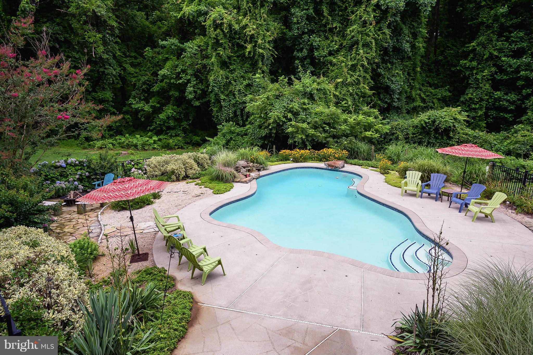1202 Jones Station Road Arnold, MD 21012 - Photo 25 of 30 Free form pool w/waterfall & conversation edge.